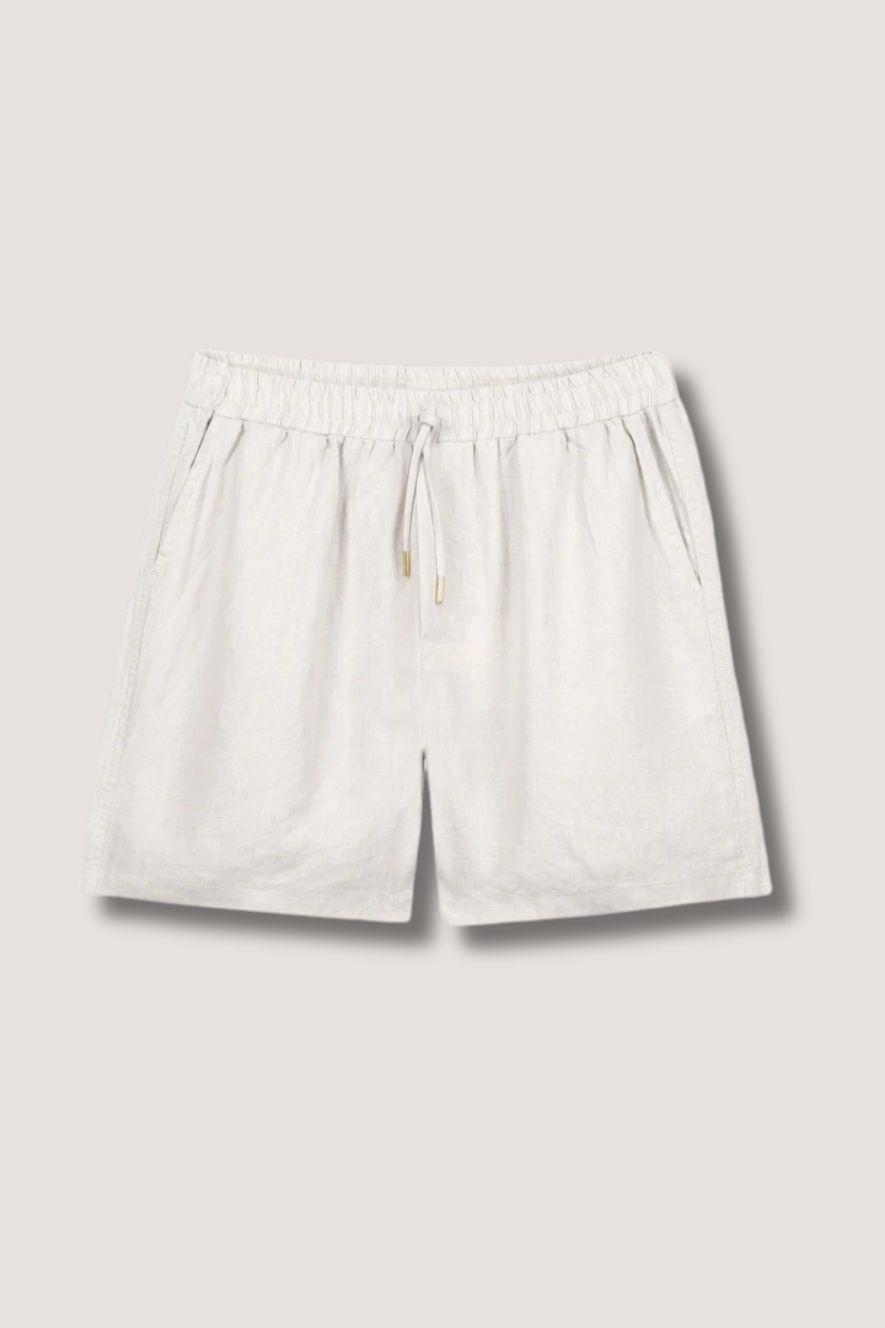 AVENY - WEST LINEN SHORTS - BIRCH