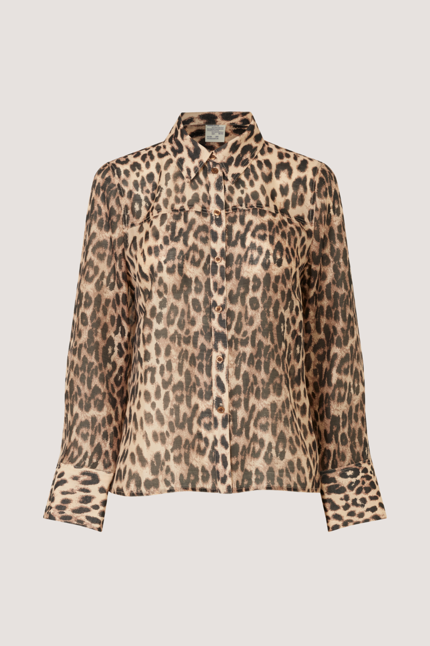 BAUM UND PFERDGARTEN - MADISON SHIRT - BROWN BAUM LEOPARD