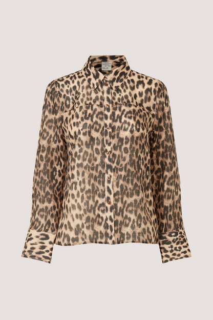 BAUM UND PFERDGARTEN - MADISON SHIRT - BROWN BAUM LEOPARD