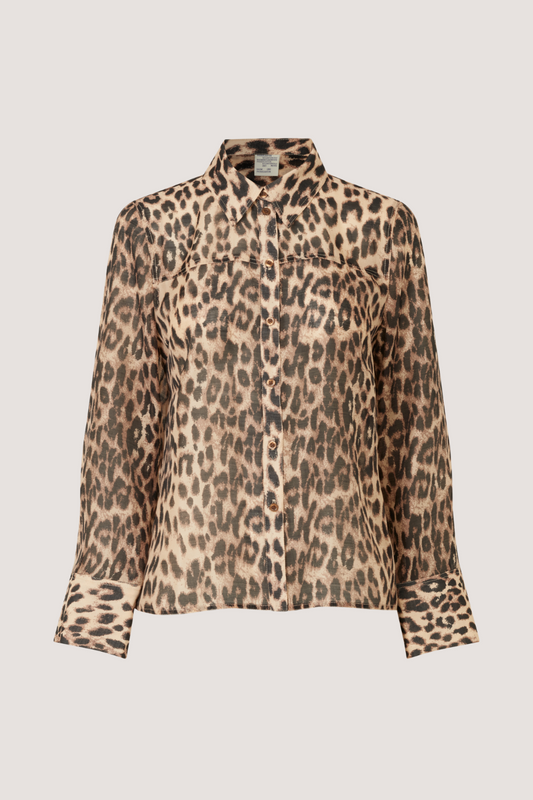 BAUM UND PFERDGARTEN - MADISON SHIRT - BROWN BAUM LEOPARD