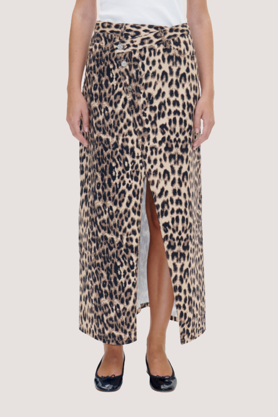 BAUM UND PFERDGARTEN - SIGGE SKIRT - BROWN BAUM LEOPARD