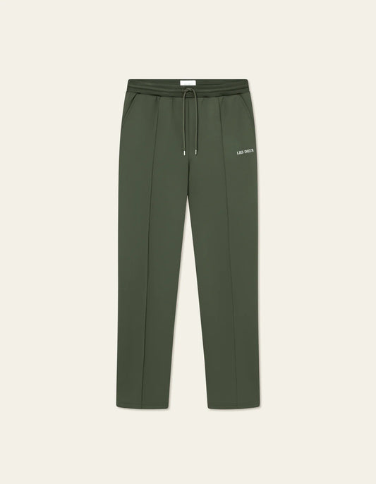 LES DEUX - BALLIER TRACK PANTS - OLIVE NIGHT