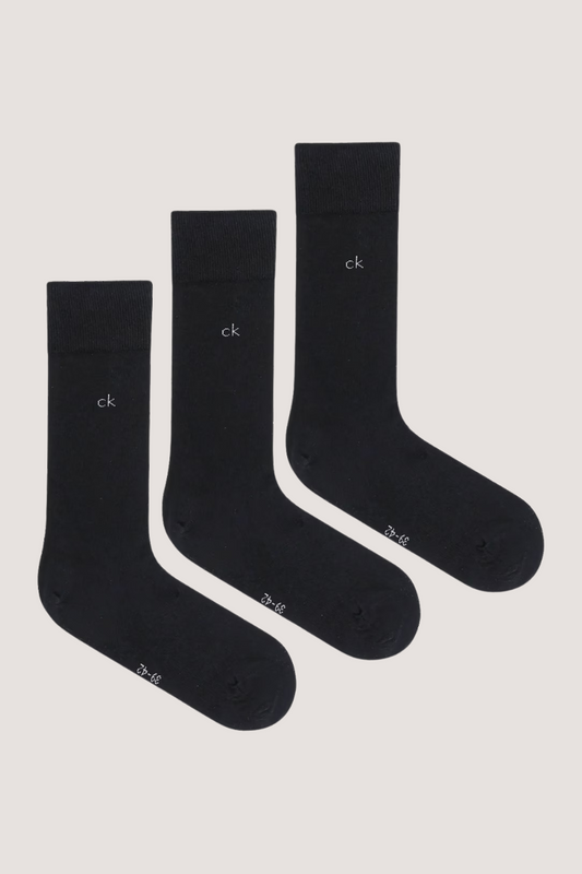 CALVIN KLEIN - MEN SOCK 3P - BLACK
