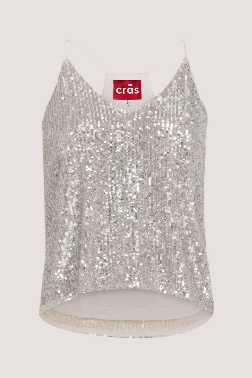 CRÁS - HANNAH TOP - CREAM SILVER