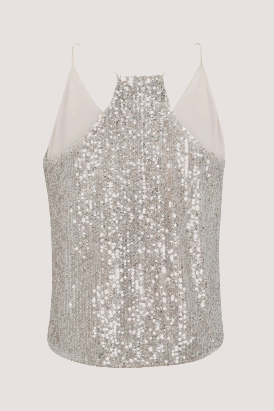 CRÁS - HANNAH TOP - CREAM SILVER