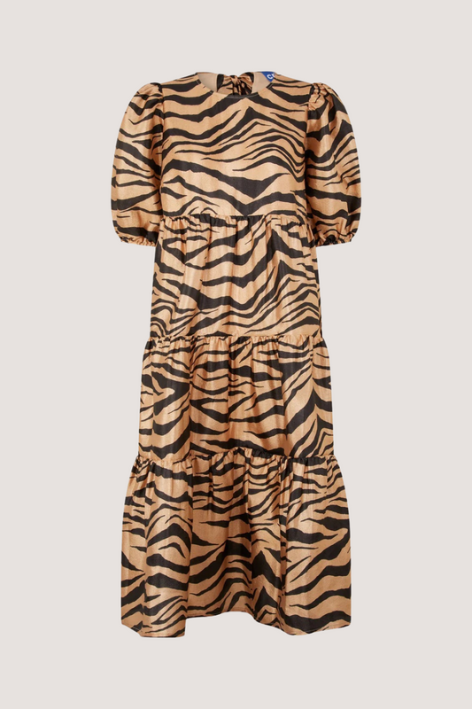 CRÁS - LEIA DRESS - ZEBRA ALMOND