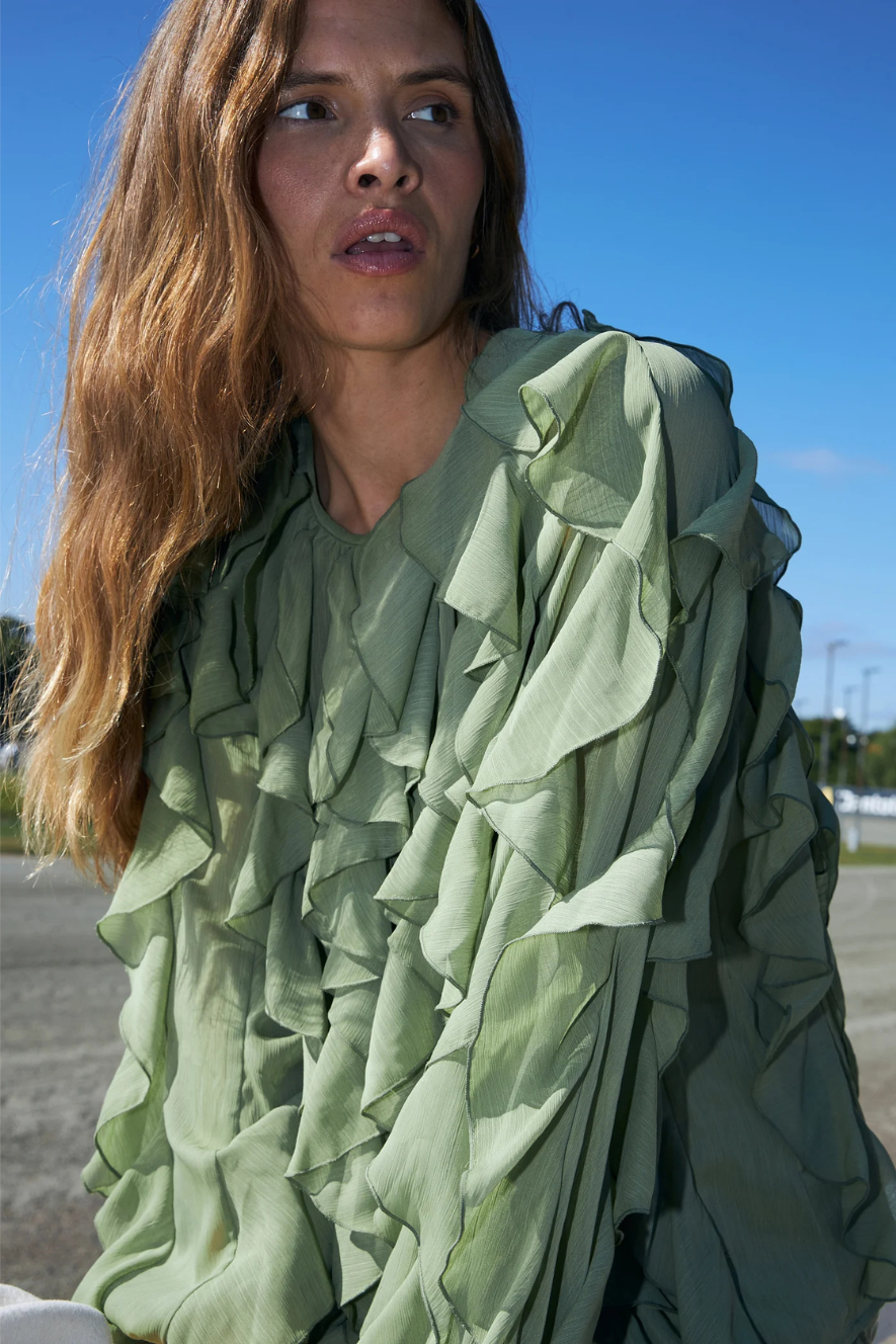 CRÁS - RYACRAS BLOUSE - SAGE