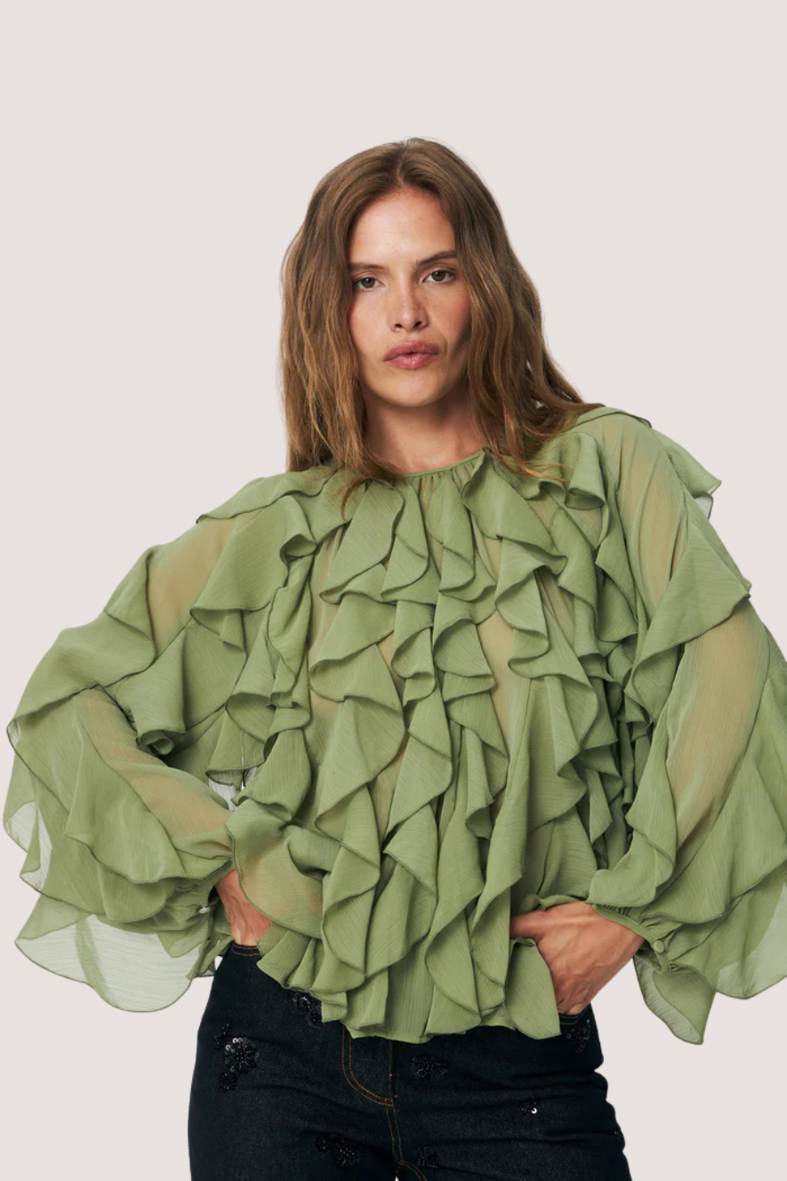 CRÁS - RYACRAS BLOUSE - SAGE