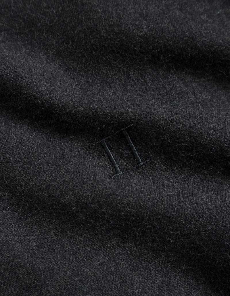 LES DEUX - DESERT REG SHIRT - CHARCOAL MELANGE