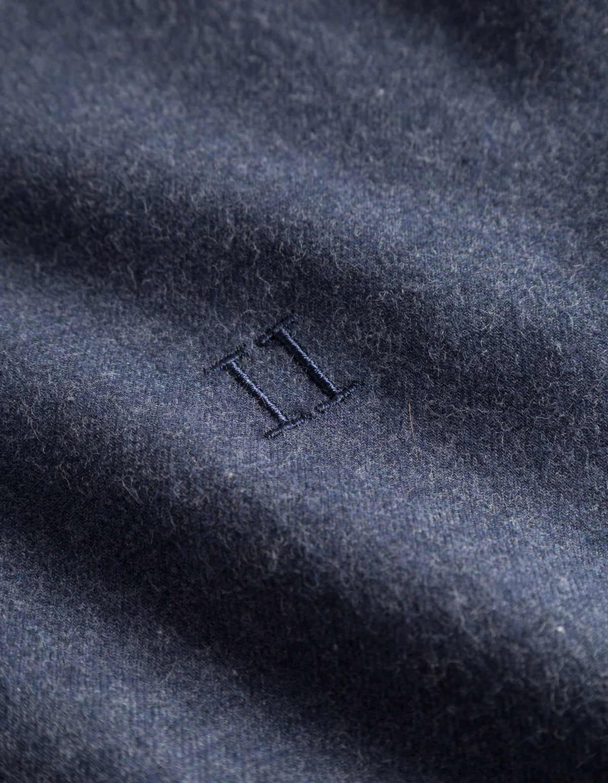 LES DEUX - DESERT REG SHIRT - DARK NAVY MELANGE