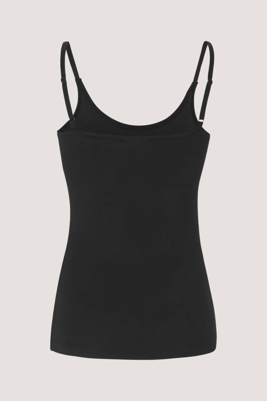 ESMÉ STUDÍOS - ESPENELOPE SINGLET TOP - BLACK