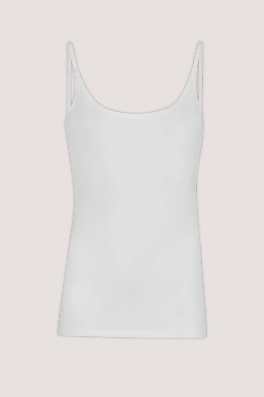 ESMÉ STUDÍOS - ESPENELOPE SINGLET TOP - WHITE