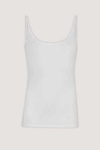 ESMÉ STUDÍOS - ESPENELOPE SINGLET TOP - WHITE