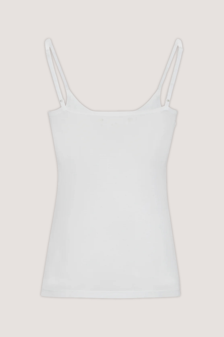 ESMÉ STUDÍOS - ESPENELOPE SINGLET TOP - WHITE