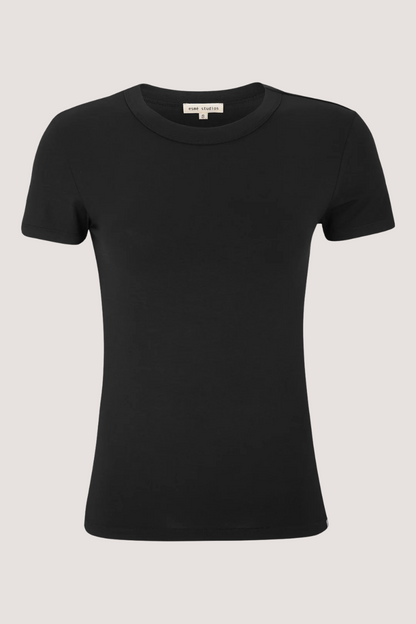 ESMÉ STUDÍOS - ESPENELOPE SLIM FIT T-SHIRT - BLACK