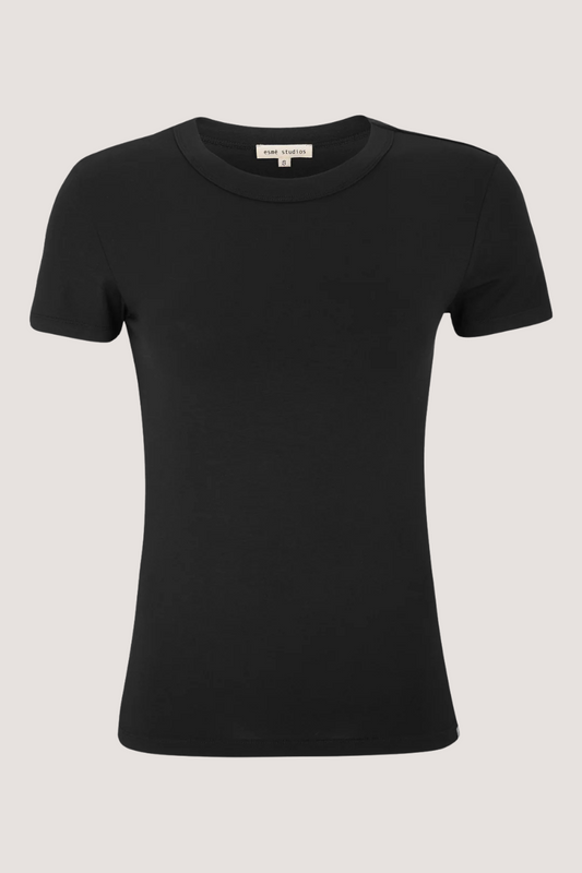 ESMÉ STUDÍOS - ESPENELOPE SLIM FIT T-SHIRT - BLACK