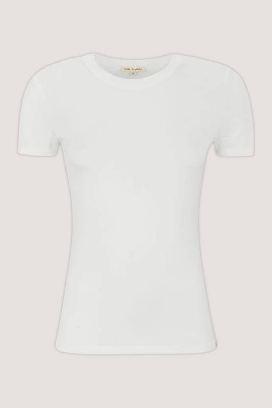 ESMÉ STUDÍOS - ESPENELOPE SLIM FIT T-SHIRT - WHITE