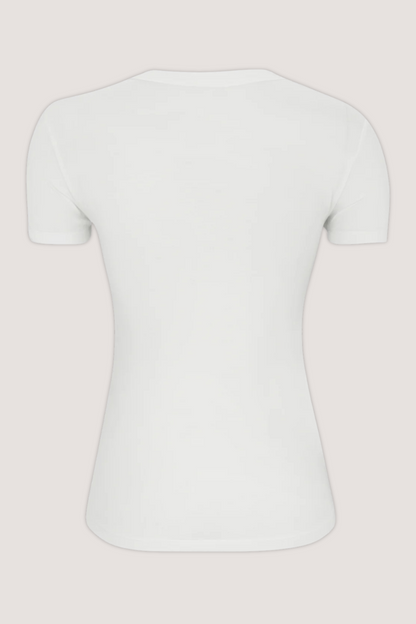 ESMÉ STUDÍOS - ESPENELOPE SLIM FIT T-SHIRT - WHITE