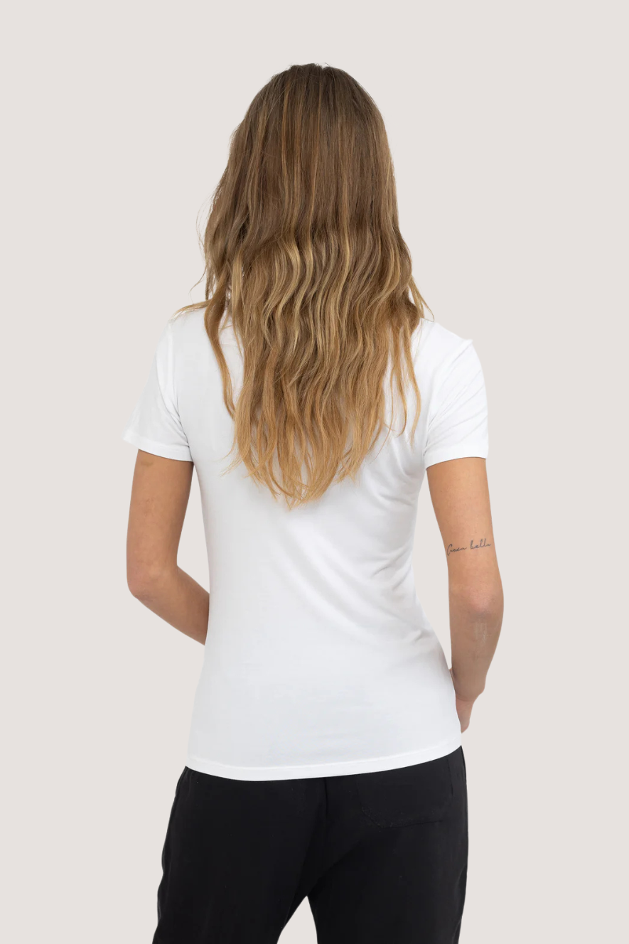 ESMÉ STUDÍOS - ESPENELOPE SLIM FIT T-SHIRT - WHITE