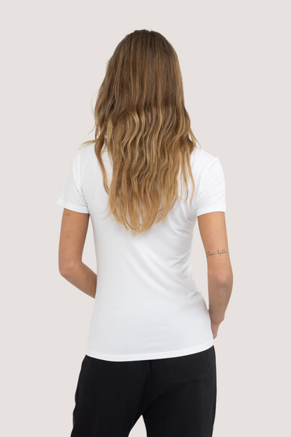 ESMÉ STUDÍOS - ESPENELOPE SLIM FIT T-SHIRT - WHITE