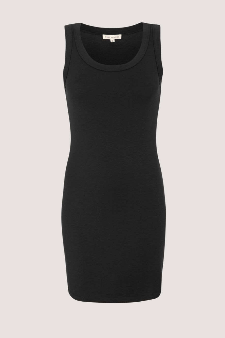 ESMÉ STUDÍOS - ESPENELOPE SLIM FIT TANK DRESS - BLACK