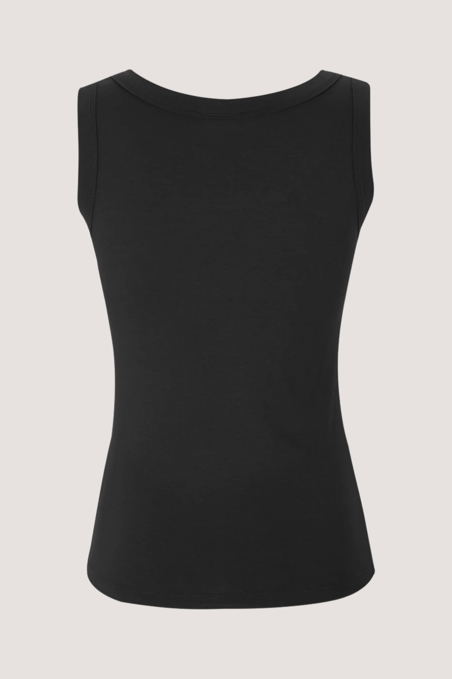 ESMÉ STUDÍOS - ESPENELOPE SLIM FIT TANK TOP - BLACK