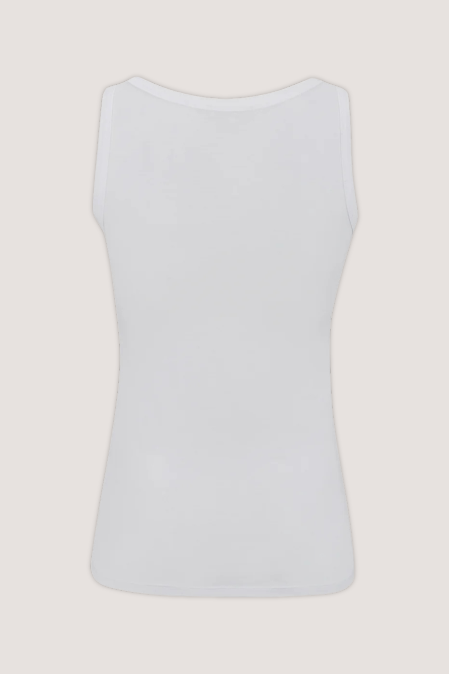 ESMÉ STUDÍOS - ESPENELOPE SLIM FIT TANK TOP - WHITE
