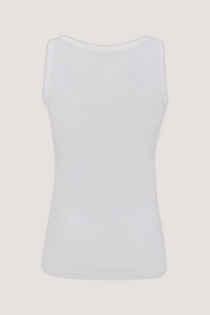 ESMÉ STUDÍOS - ESPENELOPE SLIM FIT TANK TOP - WHITE
