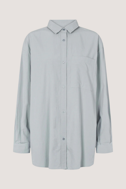 ESMÉ STUDÍOS - ESRUBY LS SHIRT - BLUE FOG