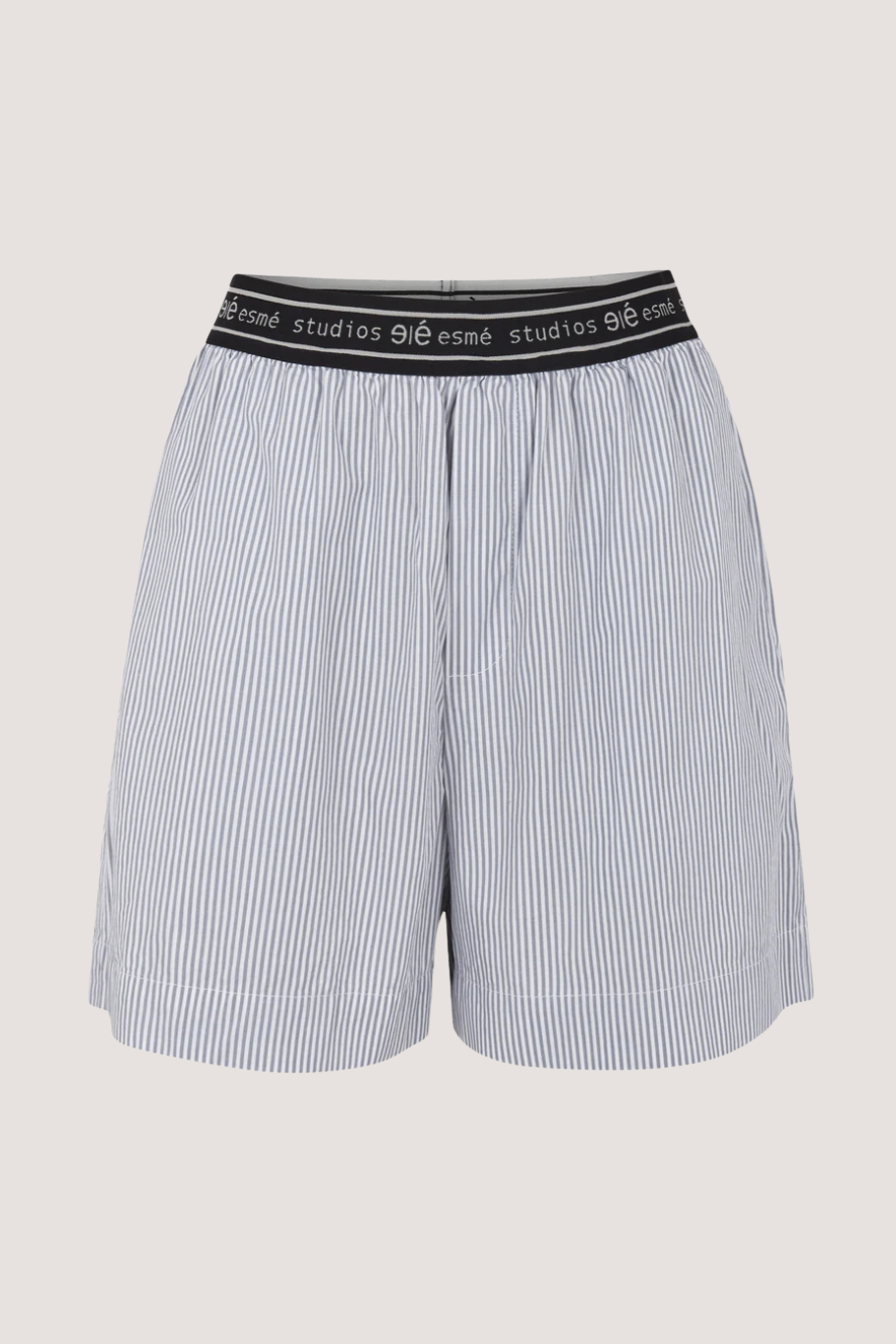 ESMÉ STUDÍOS - ESRUBY SHORTS GOTS - TRADEWINDS STRIPES