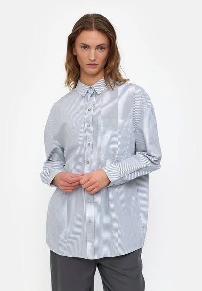 ESMÉ STUDIOS - ESRUBY LS SHIRT GOTS - TRADEWINDS STRIPES