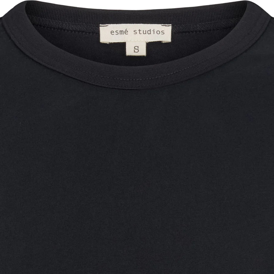 ESMÉ STUDIOS - ESSIGNE 2/4 BOXY T-SHIRT - BLACK