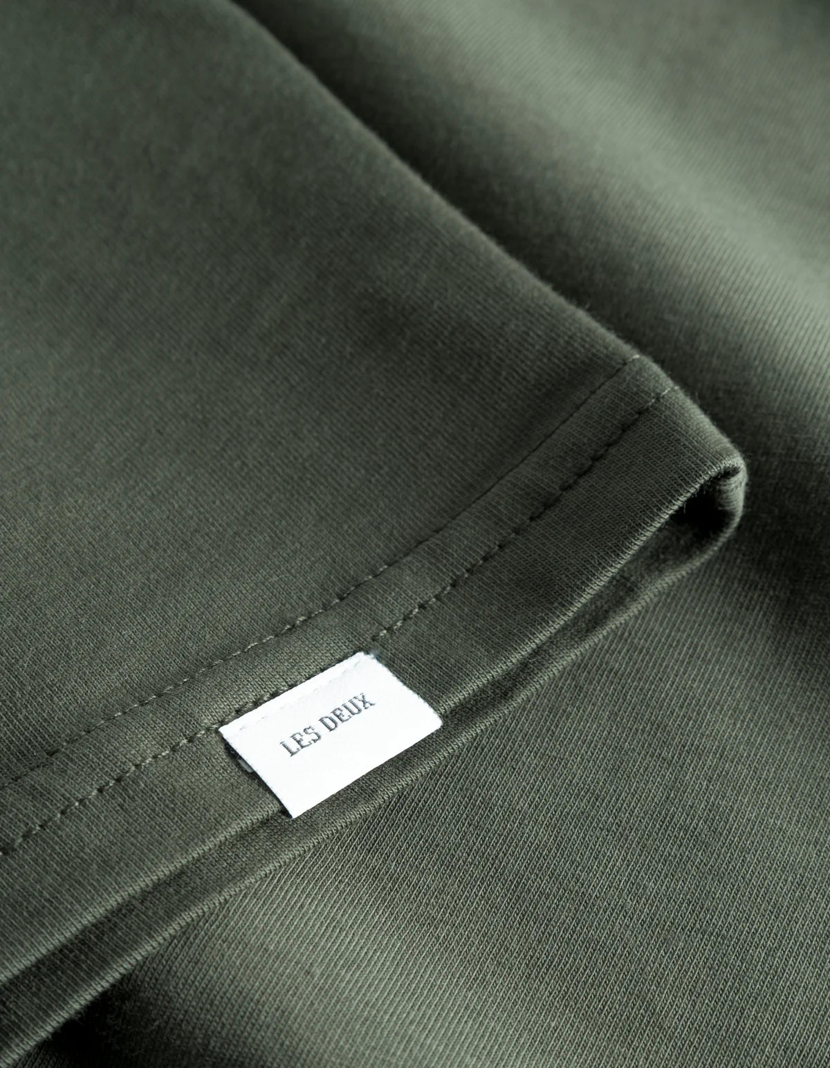 LES DEUX - ENCORE BOUCLÉ T-SHIRT - FOREST GREEN