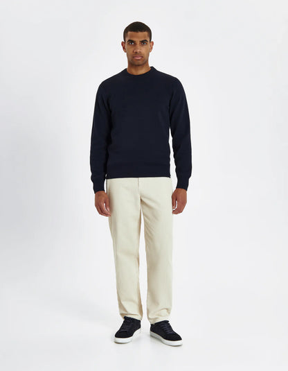 LES DEUX - GARY COTTON KNIT - DARK NAVY