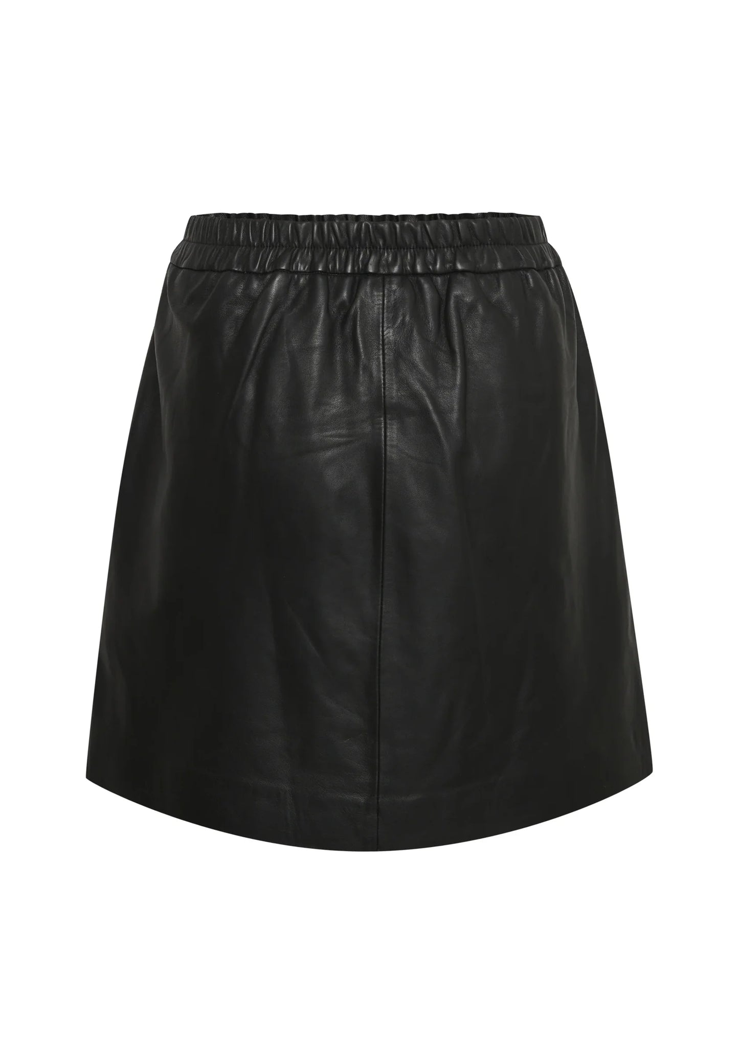 NORR - SHELBY LETHER SKIRT - BLACK