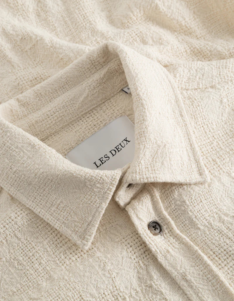 LES DEUX - KALEB STRUCTURE OVERSHIRT - IVORY