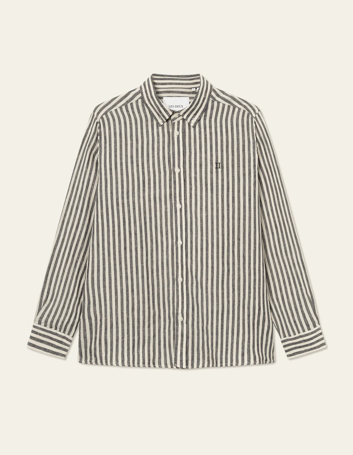 LES DEUX - KRISTIAN B.D SHIRT - DARK NAVY/IVORY