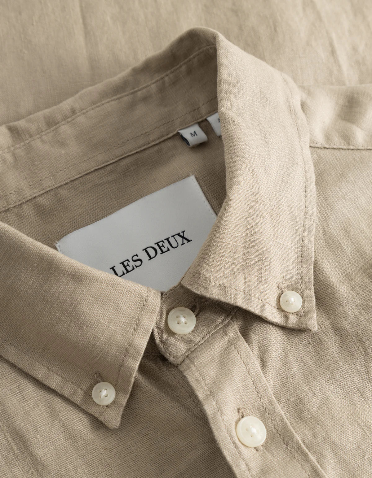 LES DEUX - KRISTIAN B.D SHIRT - DARK SAND