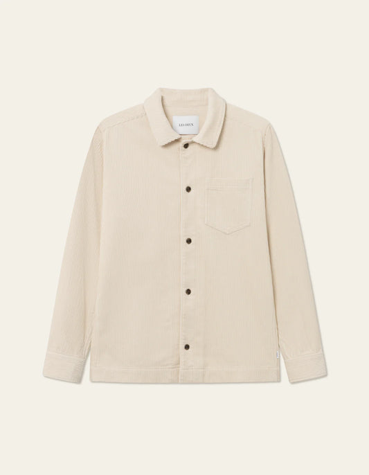 LES DEUX - LAYTON CORDUROY OVERSHIRT - IVORY