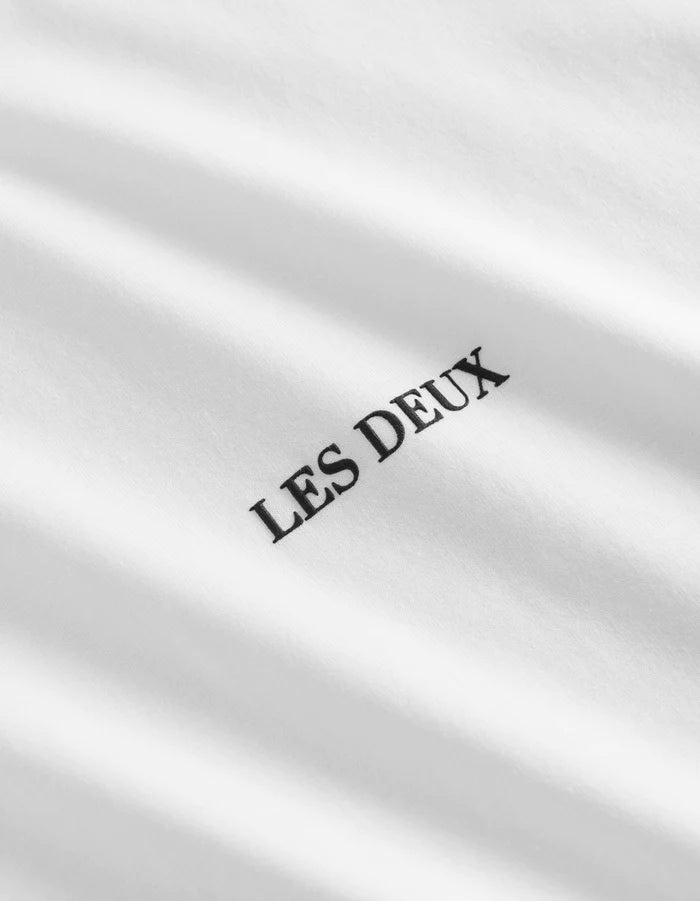 LES DEUX - LENS T-SHIRT - WHITE/BLACK