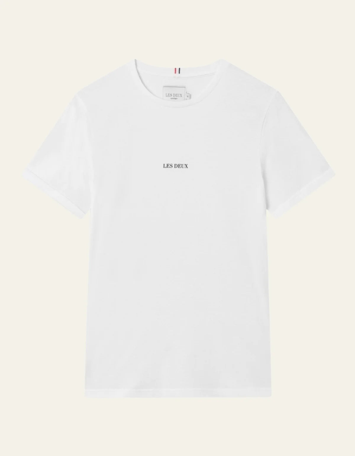 LES DEUX - LENS T-SHIRT - WHITE/BLACK