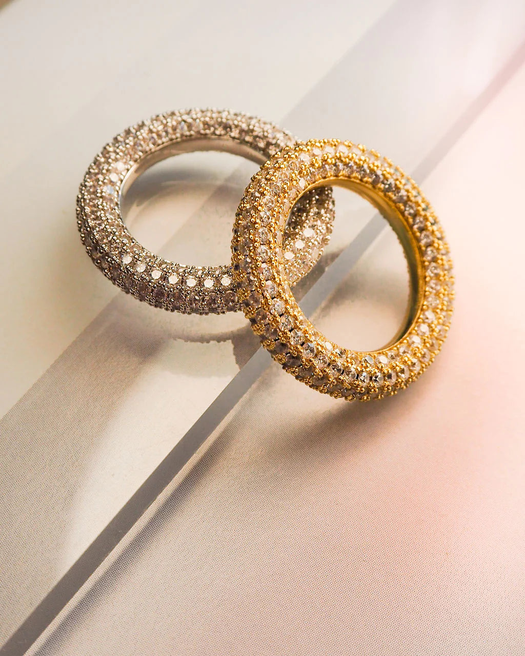 LUV AJ - PAVE AMALFI RING - SILVER