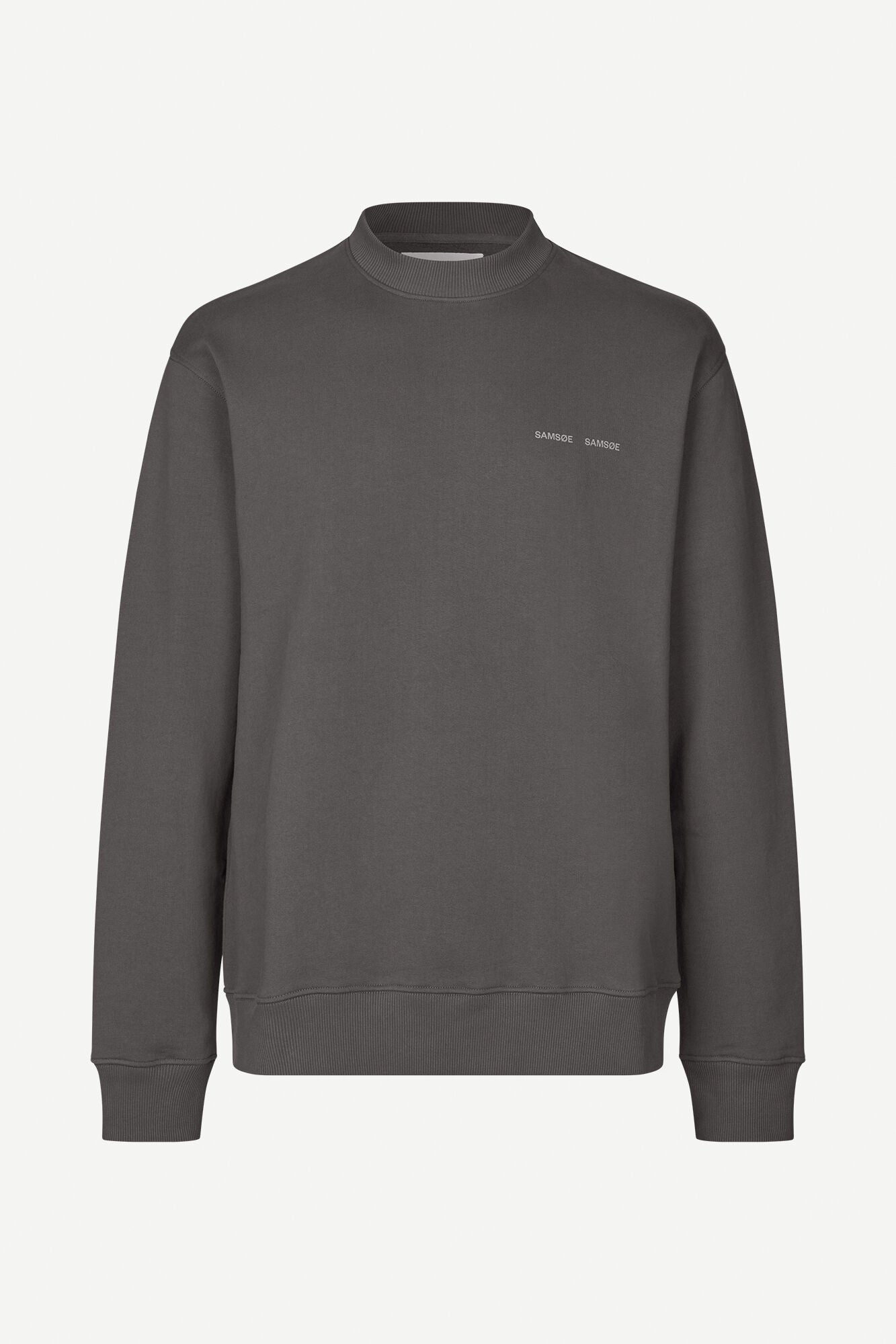 SAMSØE SAMSØE - NORSBRO CREW NECK - VOLCANIC ASH