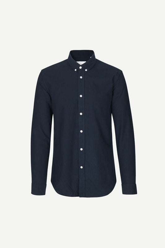 SAMSØE SAMSØE - LIAM BX SHIRT - DARK SAPPHIRE