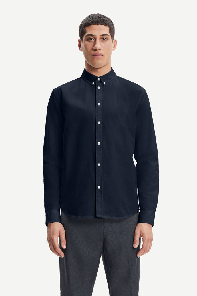 SAMSØE SAMSØE - LIAM BX SHIRT - DARK SAPPHIRE