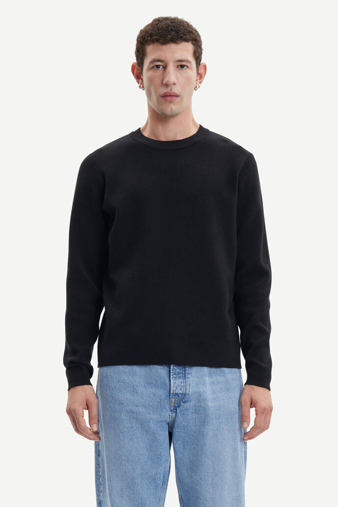 SAMSØE SAMSØE - GUNAN CREW NECK - BLACK