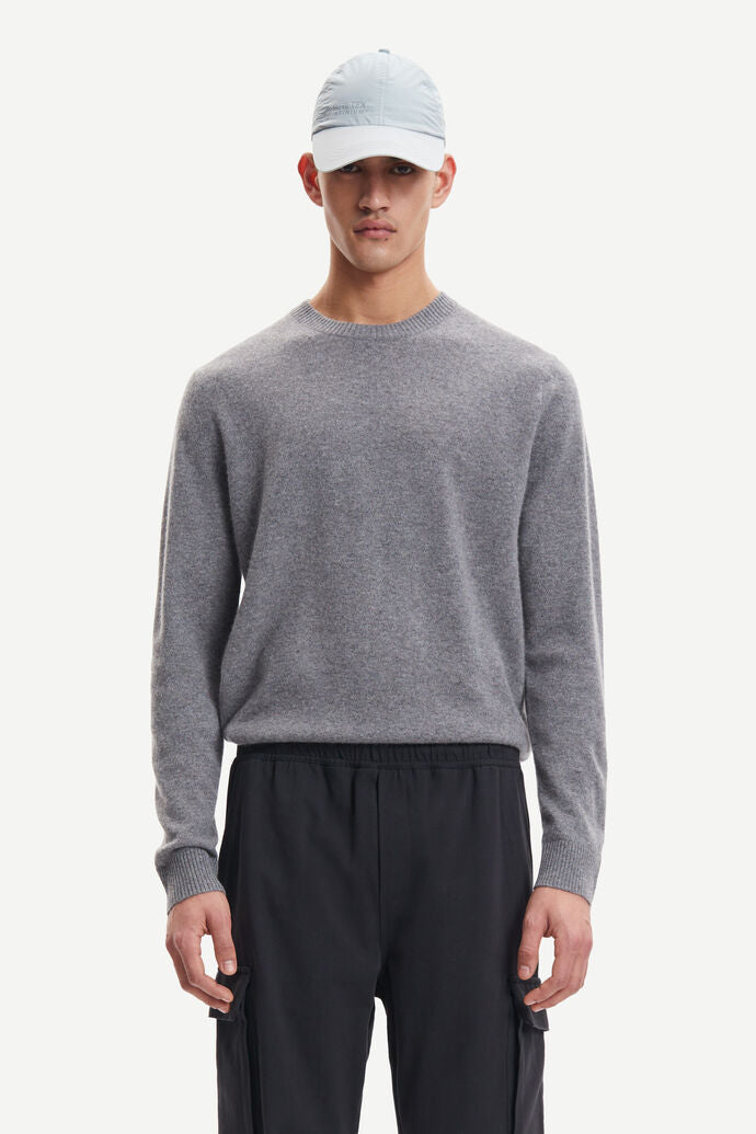 SAMSØE SAMSØE - NOBIS CREW NECK - GREY MEL.