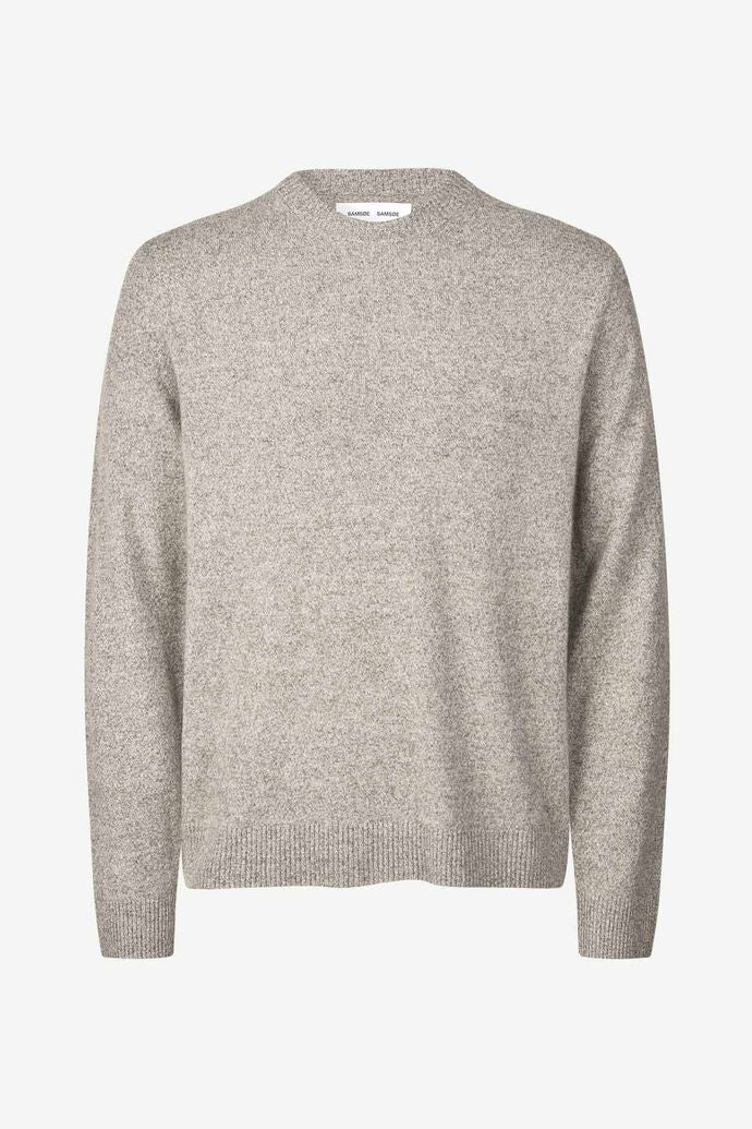 SAMSØE SAMSØE - NOBIS CREW NECK - FALLEN ROCK MEL.