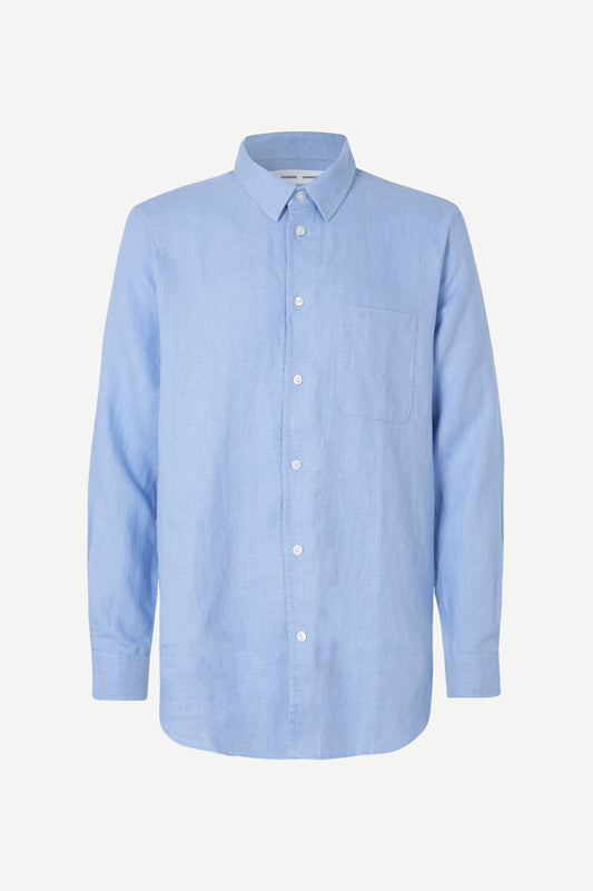 SAMSØE SAMSØE - LIAM NF SHIRT - BRUNNERA BLUE