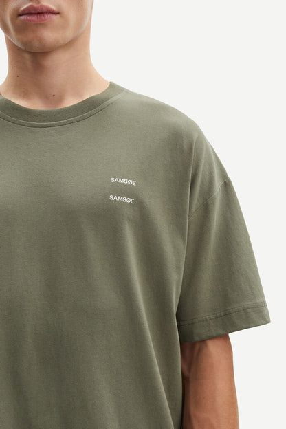 SAMSØE SAMSØE - JOEL T- SHIRT - DUSTY OLIVE